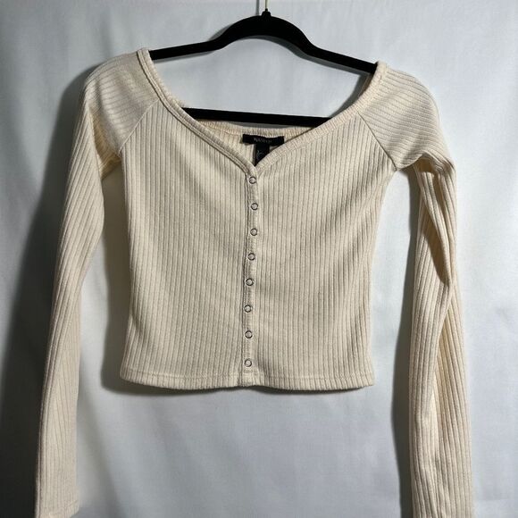 Forever 21 Off the shoulder crop top (long Sleeve) Size : small - Picture 1 of 7